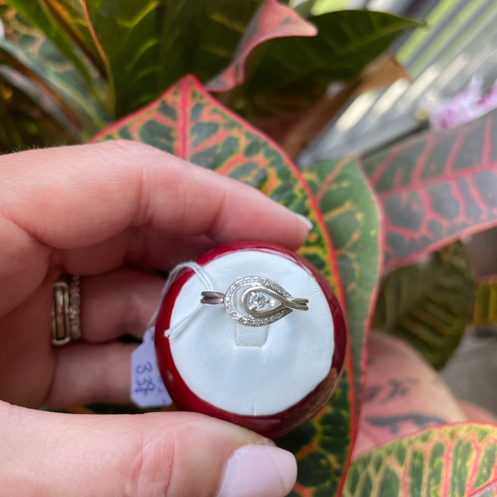 Diamond 0.15ct. Sterling Silver Ring - Picture 7 of 16